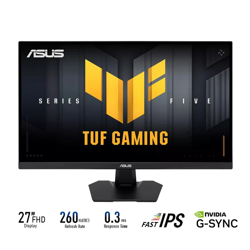 ASUS TUF VG279QM5F 27" FHD (1920x1080) 260Hz(OC) 1MS GTG 0.3ms IPS Gaming Monitor With Tilt Adjustment