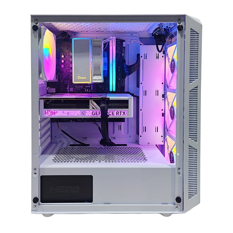 Sigma Hermes White Desktop Gaming PC | AMD Ryzen 5 5600 | 16GB (2x8GB) RAM | 1TB SSD | RTX 5050 | Windows 11 Pro