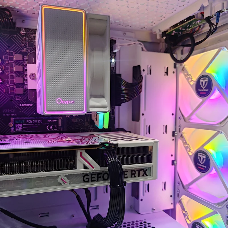 Sigma Hermes White Desktop Gaming PC | AMD Ryzen 5 5600 | 16GB (2x8GB) RAM | 1TB SSD | RTX 5050 | Windows 11 Pro