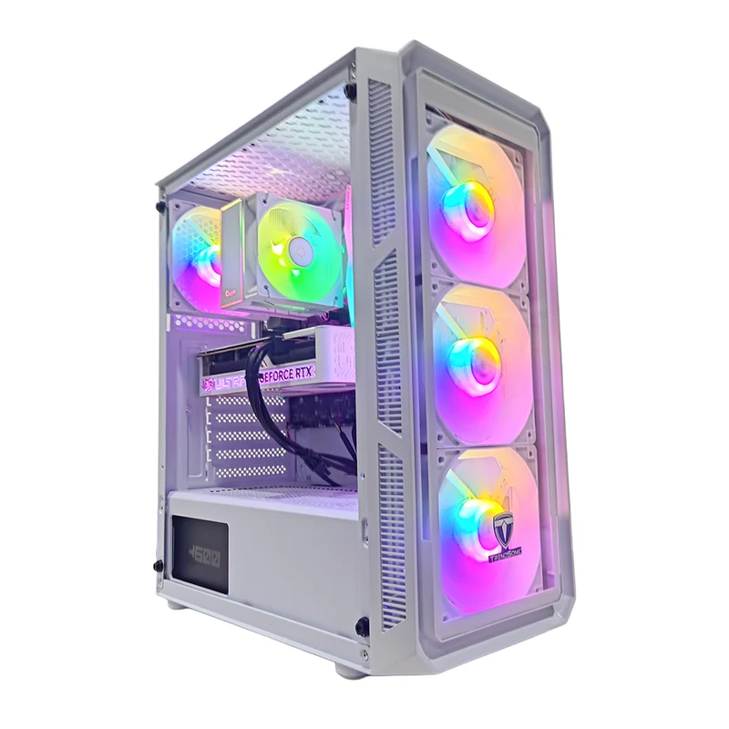 Sigma Hermes White Desktop Gaming PC | AMD Ryzen 5 5600 | 16GB (2x8GB) RAM | 1TB SSD | RTX 5050 | Windows 11 Pro
