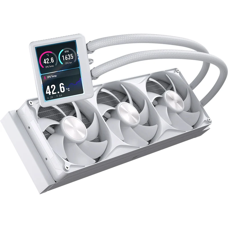 Corsair Nautilus II 360 RS Performance LCD 360mm Liquid CPU Cooler (Black, White) (CW-9061053-WW, CW-9061054-WW)