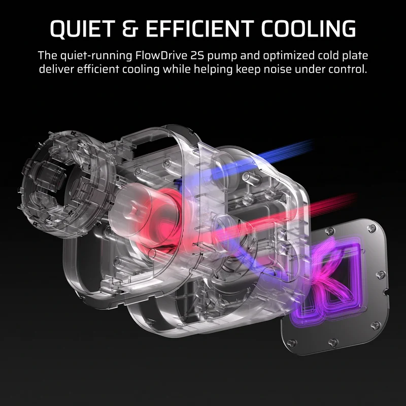 Corsair Nautilus II 240 RS Performance LCD 240mm Liquid CPU Cooler (Black, White) (CW-9061051-WW, CW-9061052-WW)