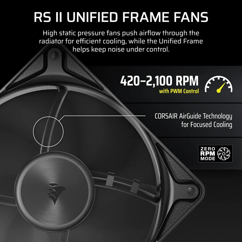 Corsair Nautilus II 240 RS Performance LCD 240mm Liquid CPU Cooler (Black, White) (CW-9061051-WW, CW-9061052-WW)