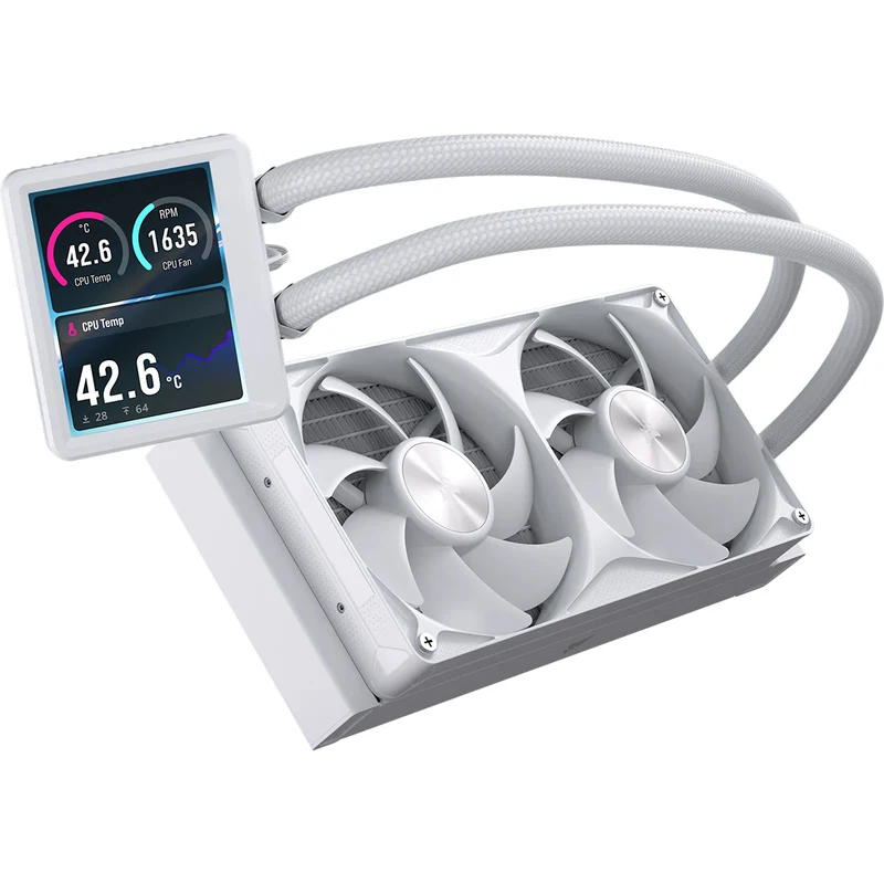 Corsair Nautilus II 240 RS Performance LCD 240mm Liquid CPU Cooler (Black, White) (CW-9061051-WW, CW-9061052-WW)