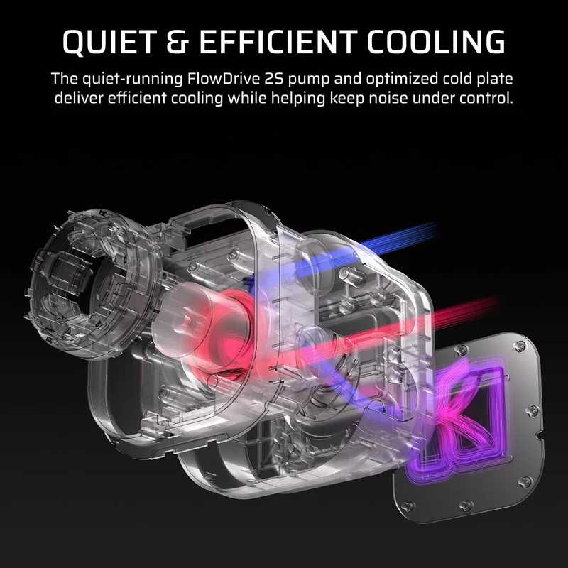 Corsair Nautilus II 240 RS ARGB Performance LCD 240mm Liquid CPU Cooler (Black, White) (CW-9061047-WW, CW-9061048-WW)