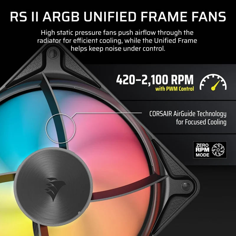 Corsair Nautilus II 240 RS ARGB Performance LCD 240mm Liquid CPU Cooler (Black, White) (CW-9061047-WW, CW-9061048-WW)