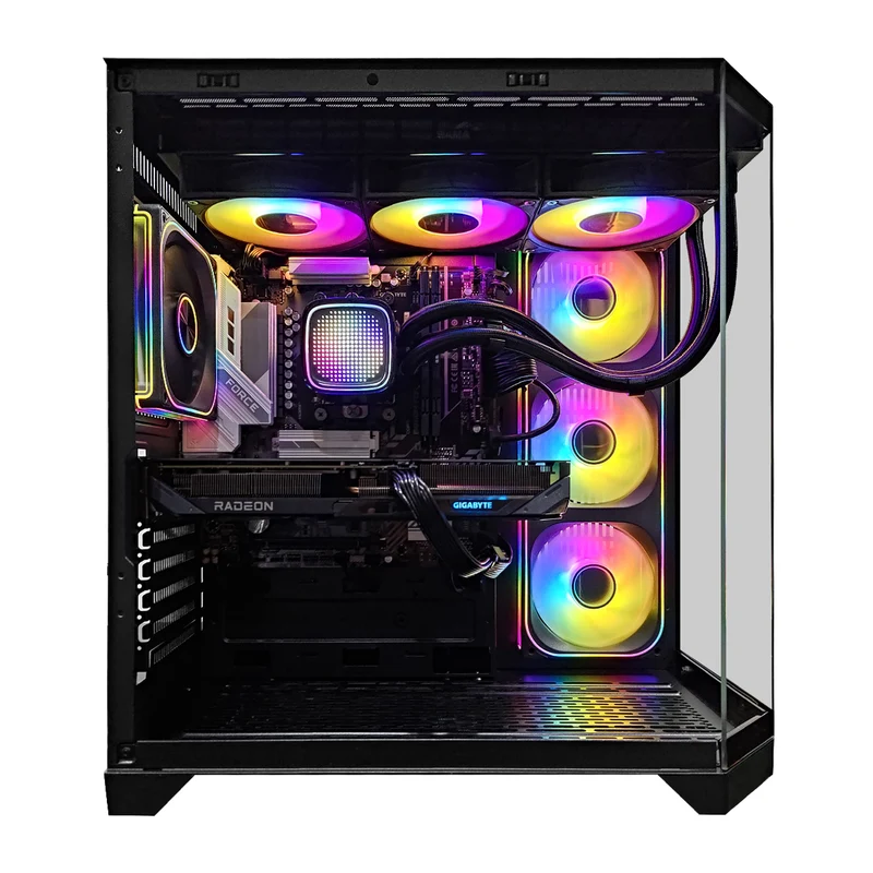 Sophos Luxe Black Desktop Gaming PC | AMD Ryzen 7 9700X | 32GB (2x16GB) RAM | 1TB SSD | RX 9060 XT | Windows 11 Pro