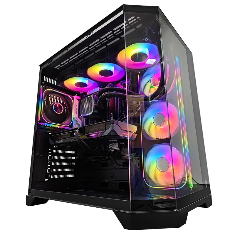 Sophos Luxe Black Desktop Gaming PC | AMD Ryzen 7 9700X | 32GB (2x16GB) RAM | 1TB SSD | RX 9060 XT | Windows 11 Pro
