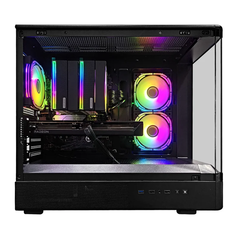 Aurora Astra Black Desktop Gaming PC | AMD Ryzen 7 8700F | 16GB RAM | 1TB SSD | RX 9060 XT | Windows 11 Pro