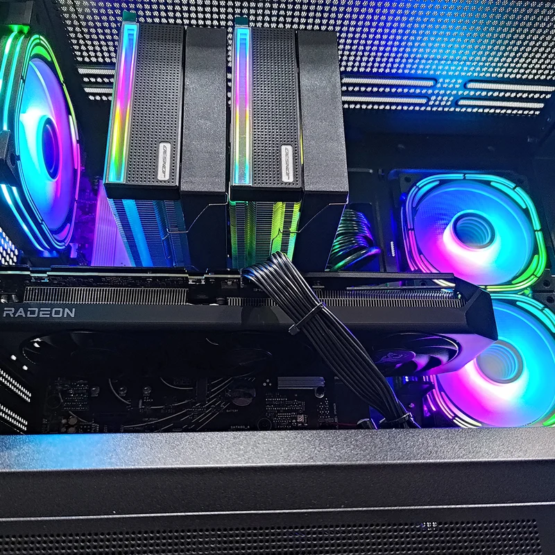 Aurora Astra Black Desktop Gaming PC | AMD Ryzen 7 8700F | 16GB RAM | 1TB SSD | RX 9060 XT | Windows 11 Pro