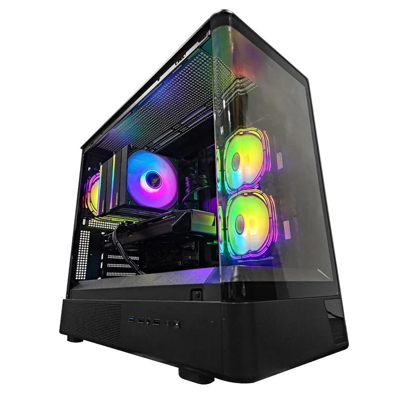 Aurora Astra Black Desktop Gaming PC | AMD Ryzen 7 8700F | 16GB RAM | 1TB SSD | RX 9060 XT | Windows 11 Pro