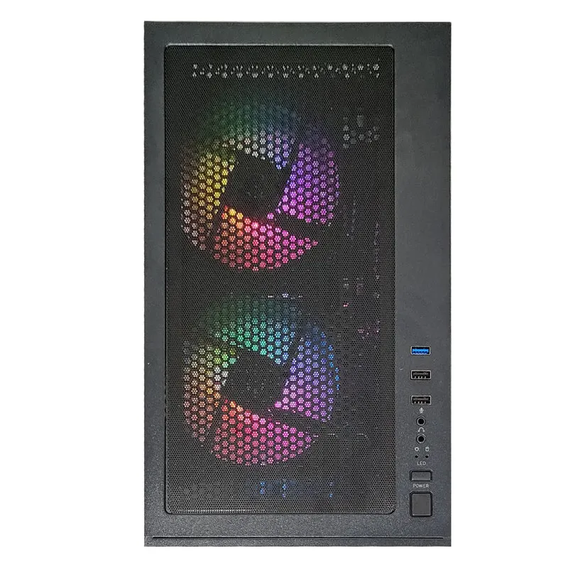 Aurora Pano Black Desktop Gaming PC | AMD Ryzen 7 8700F | 16GB (2x8GB) RAM | 1TB SSD | RX 9060 XT | Windows 11 Pro
