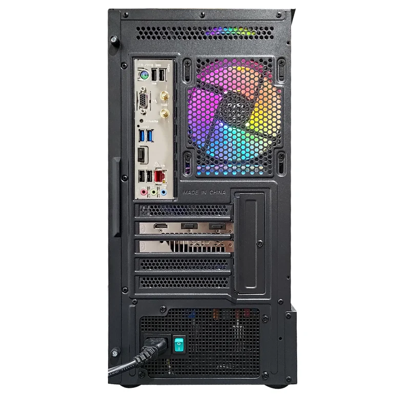 Aurora Pano Black Desktop Gaming PC | AMD Ryzen 7 8700F | 16GB (2x8GB) RAM | 1TB SSD | RX 9060 XT | Windows 11 Pro
