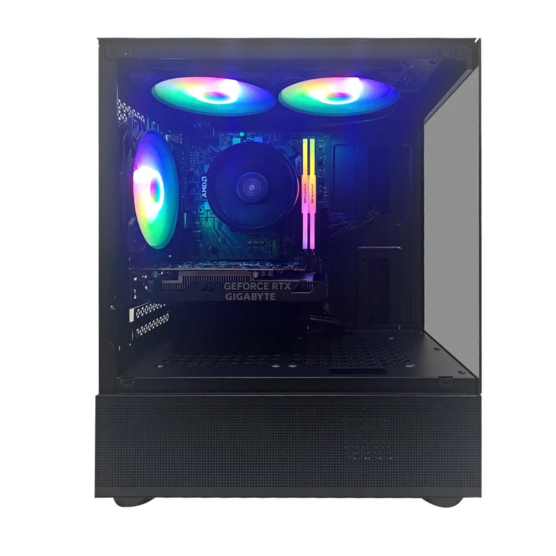 Alpha Reyna Black Desktop Gaming PC | AMD Ryzen 5 5500 | 16GB (2x8GB) RAM | 512GB SSD | RTX 3050 | Windows 11 Pro
