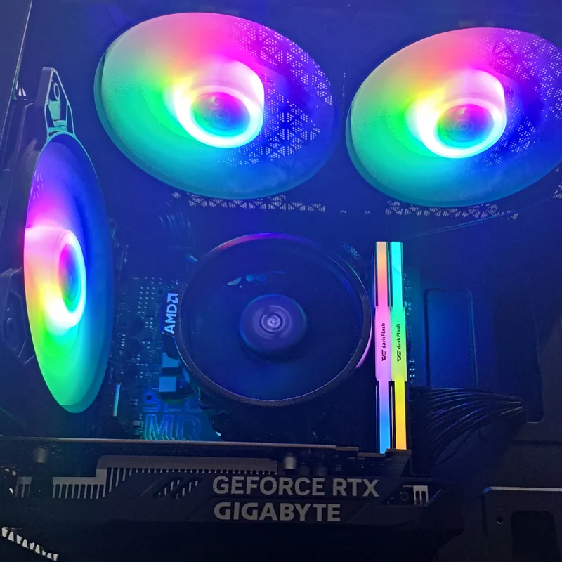 Alpha Reyna Black Desktop Gaming PC | AMD Ryzen 5 5500 | 16GB (2x8GB) RAM | 512GB SSD | RTX 3050 | Windows 11 Pro