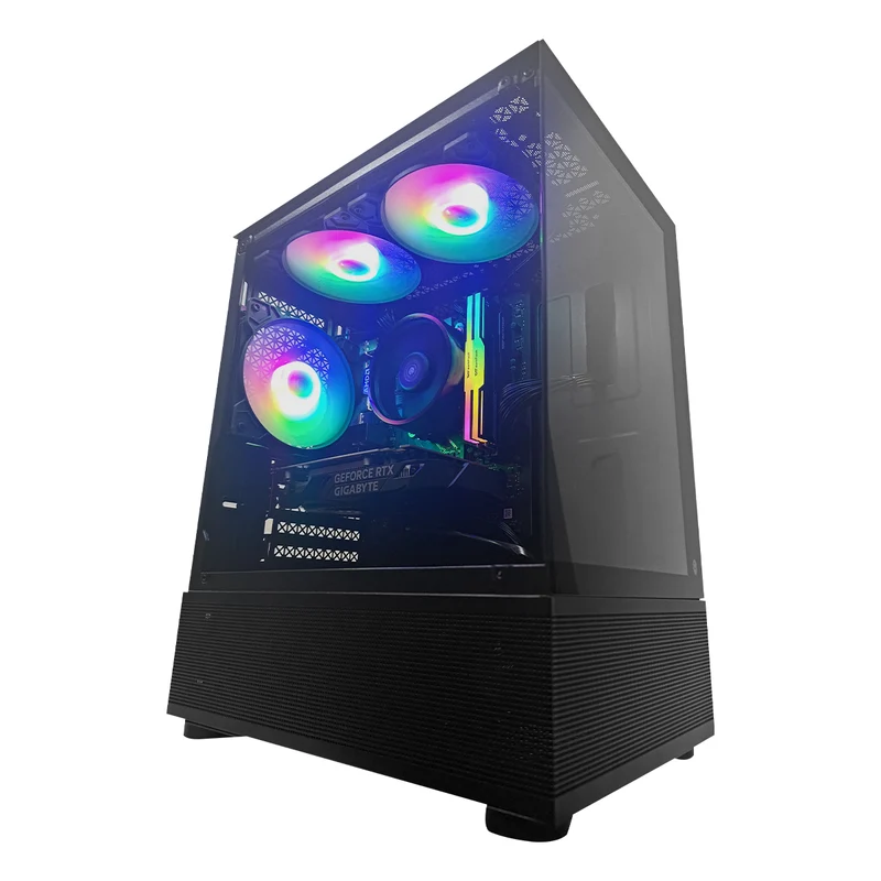 Alpha Reyna Black Desktop Gaming PC | AMD Ryzen 5 5500 | 16GB (2x8GB) RAM | 512GB SSD | RTX 3050 | Windows 11 Pro