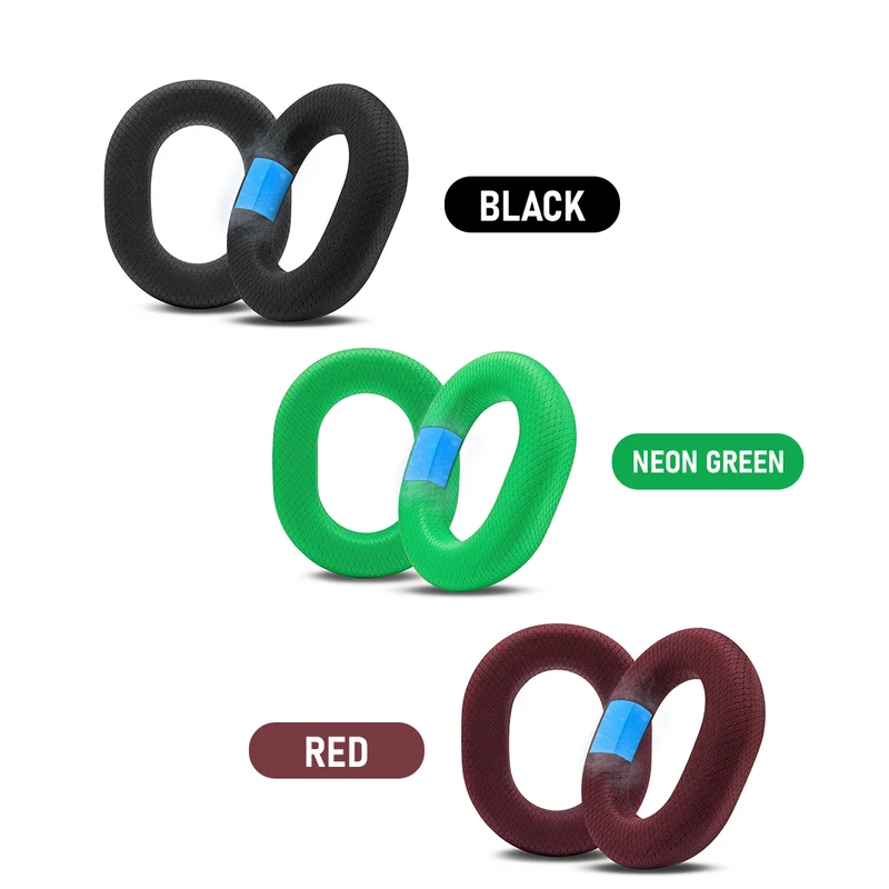 Wicked Cushions Razer Blackshark V3 Pro Earpads - WC FreeZe Cooling Gel (Black, Neon Green, Red) (FreeZe-BShark-V3-Pro-B, FreeZe-BShark-V3-Pro-NG, FreeZe-BShark-V3-Pro-R)