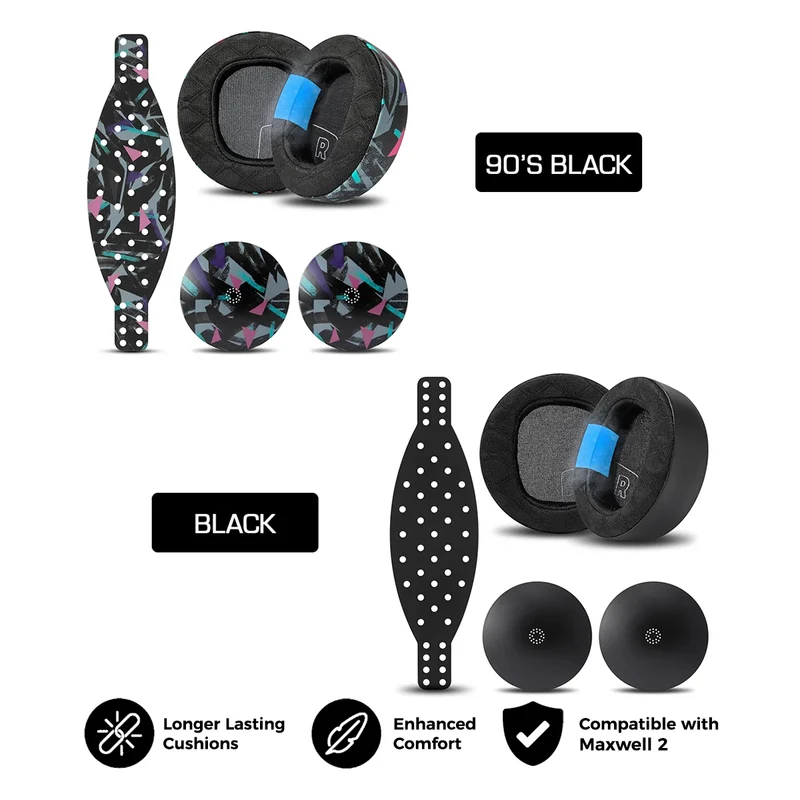 Wicked Cushions Maxwell 2 Mod Kit (90s Black, Black) (Maxwell2-ModKit-90B, Maxwell2-ModKit-B)