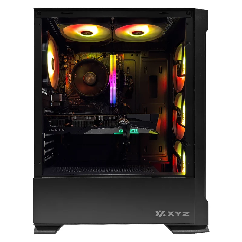 Alpha Airone 300 Black Desktop Gaming PC | AMD Ryzen 5 5500 | 16GB (2x8GB) RAM | 512GB SSD | RX 7600 | Windows 11 Pro