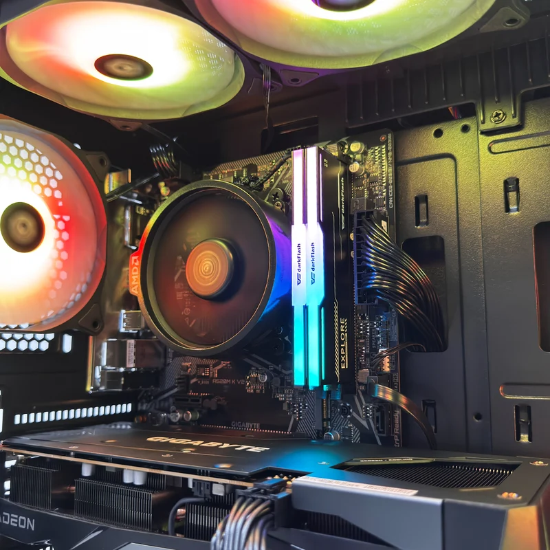 Alpha Airone 300 Black Desktop Gaming PC | AMD Ryzen 5 5500 | 16GB (2x8GB) RAM | 512GB SSD | RX 7600 | Windows 11 Pro