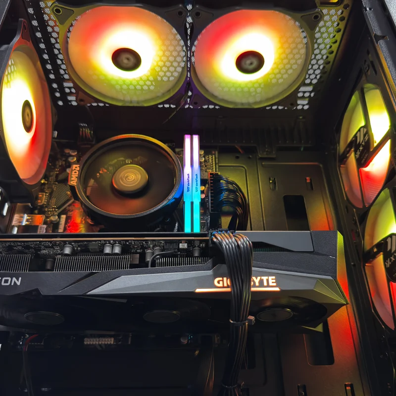 Alpha Airone 300 Black Desktop Gaming PC | AMD Ryzen 5 5500 | 16GB (2x8GB) RAM | 512GB SSD | RX 7600 | Windows 11 Pro