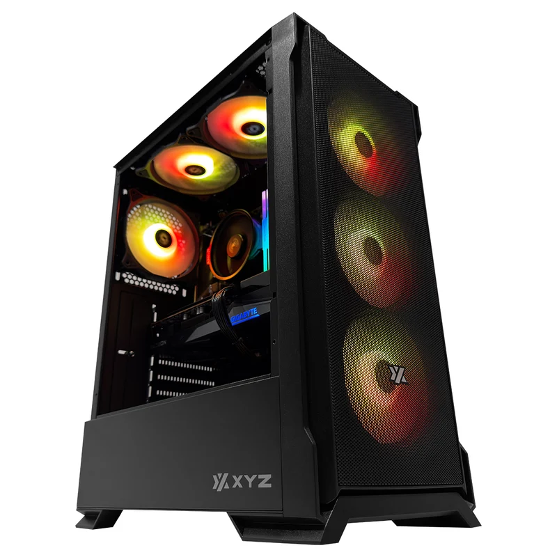 Alpha Airone 300 Black Desktop Gaming PC | AMD Ryzen 5 5500 | 16GB (2x8GB) RAM | 512GB SSD | RX 7600 | Windows 11 Pro