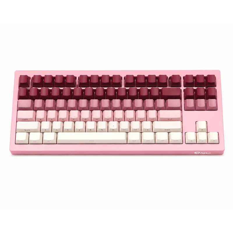 Akko 5087 V3 Tri-Mode RGB Hot-Swappable Mechanical Keyboard (Rose Latte Gradient) (Frost Pink Switch) (018-019-02U-04K-020)