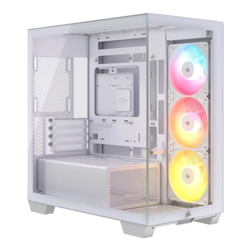 Corsair 2800X RS-R ARGB Micro-ATX PC Case (Black, White) (CC-9011347-WW, CC-9011348-WW)