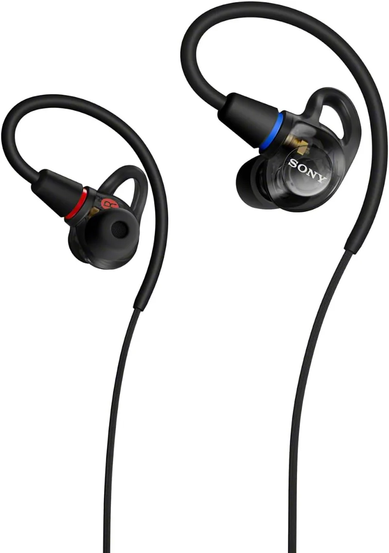 Sony IER-M500 Wired In-ear Monitor Headphones for Professionals (Black, Clear, Red/Blue)