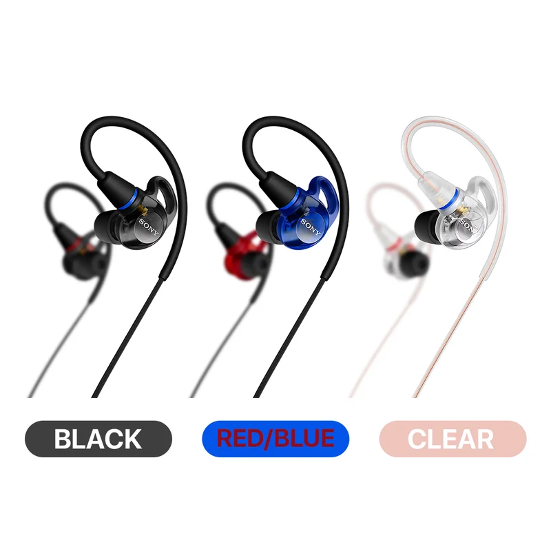 Sony IER-M500 Wired In-ear Monitor Headphones for Professionals (Black, Clear, Red/Blue)