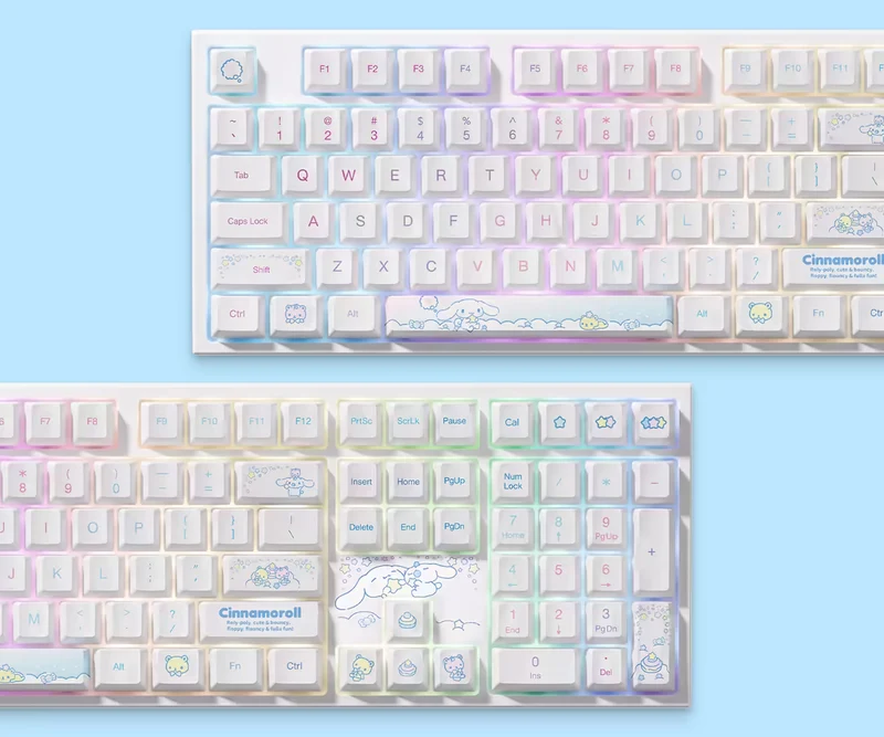 Akko Cinnamoroll 5108 V5 Multi-Mode RGB Hot-Swappable Mechanical Keyboard (Akko V3 Piano Pro Switch) (103-K051A-005)