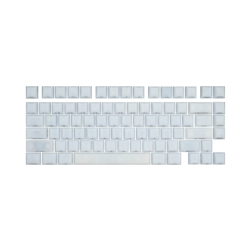 Akko Glassy Carbon Fiber Keycap Set Cherry Profile 126 Keys (Blue, Black, White, Pink, Green, Purple)