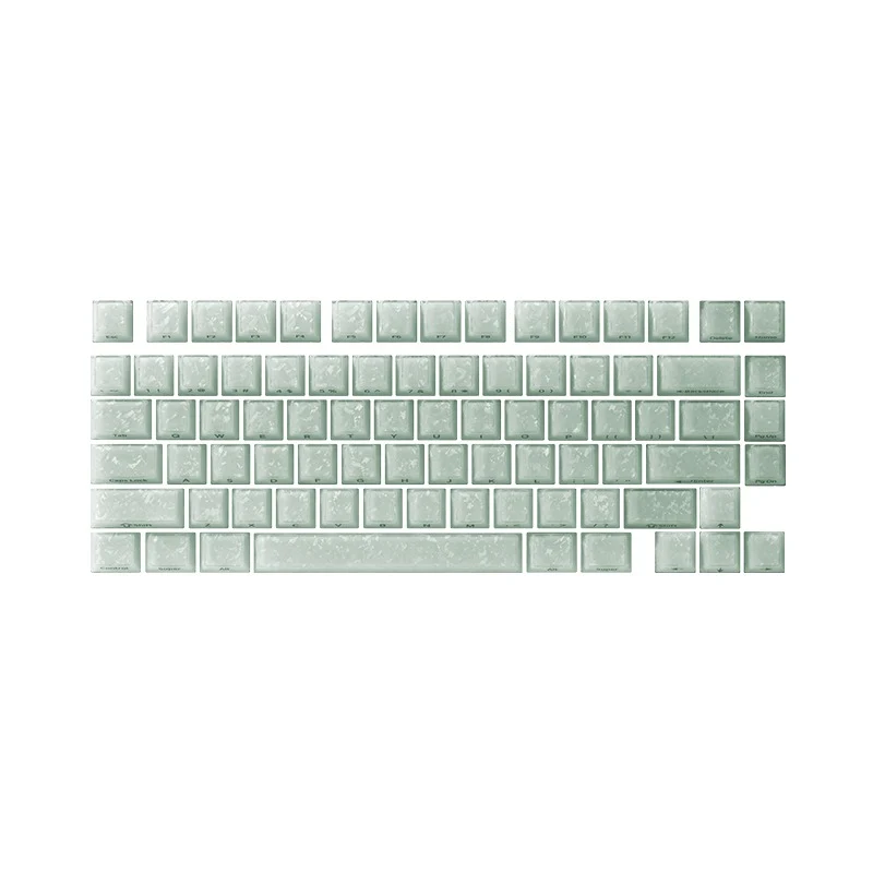 Akko Glassy Carbon Fiber Keycap Set Cherry Profile 126 Keys (Blue, Black, White, Pink, Green, Purple)