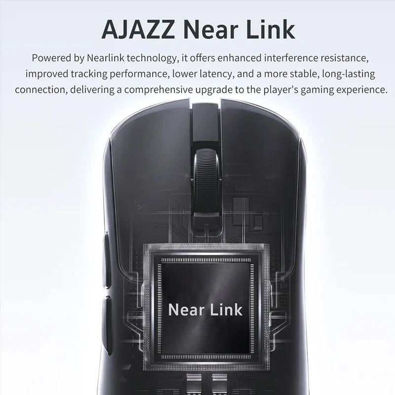 Ajazz AJ200P AI Master Tri-Mode Gaming Mouse (Pink)
