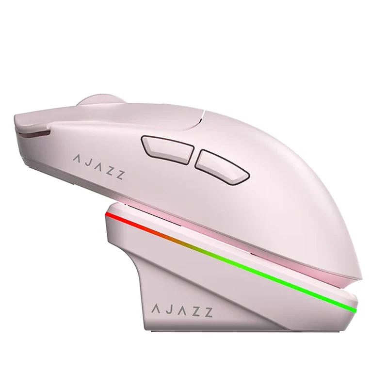 Ajazz AJ200P AI Master Tri-Mode Gaming Mouse (Pink)