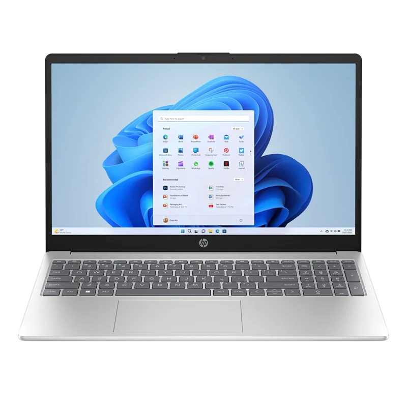 HP 15-fd2111TU Laptop AI | 15.6" FHD (1920x1080) IPS | Core Ultra 5 225U | 16GB RAM | 512GB SSD | Intel Graphics | Windows 11 Home | MS Office Home 2024 + 1yr M365 Basic + HP Everyday 16" Laptop Briefcase