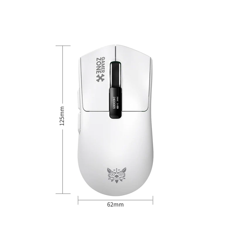 Onikuma DM10 Tri-Mode RGB Wireless Gaming Mouse (Black, White)
