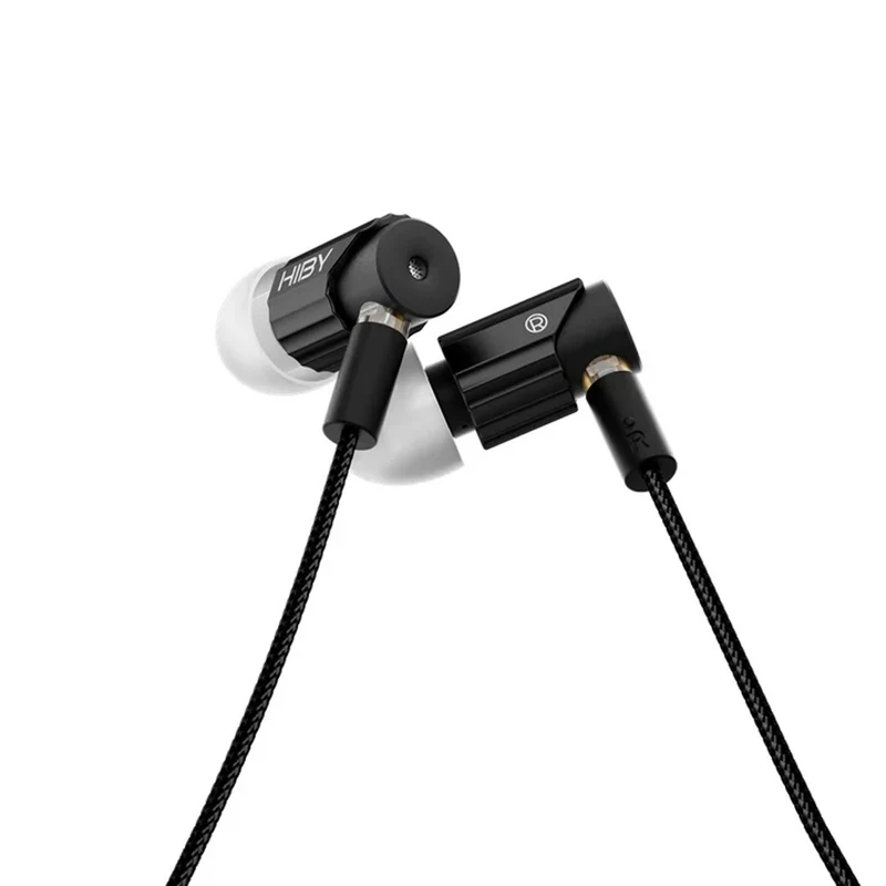 HiBy Yves Plus 7mm Micro-dynamic Be-coated HiFi Earphones (Black, Orange, Green)