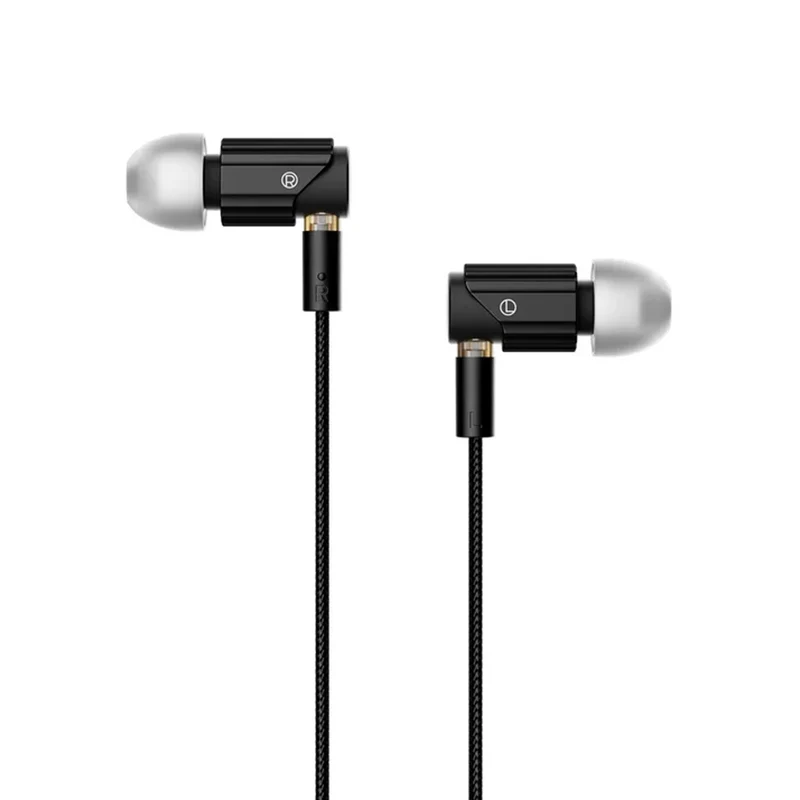 HiBy Yves Plus 7mm Micro-dynamic Be-coated HiFi Earphones (Black, Orange, Green)