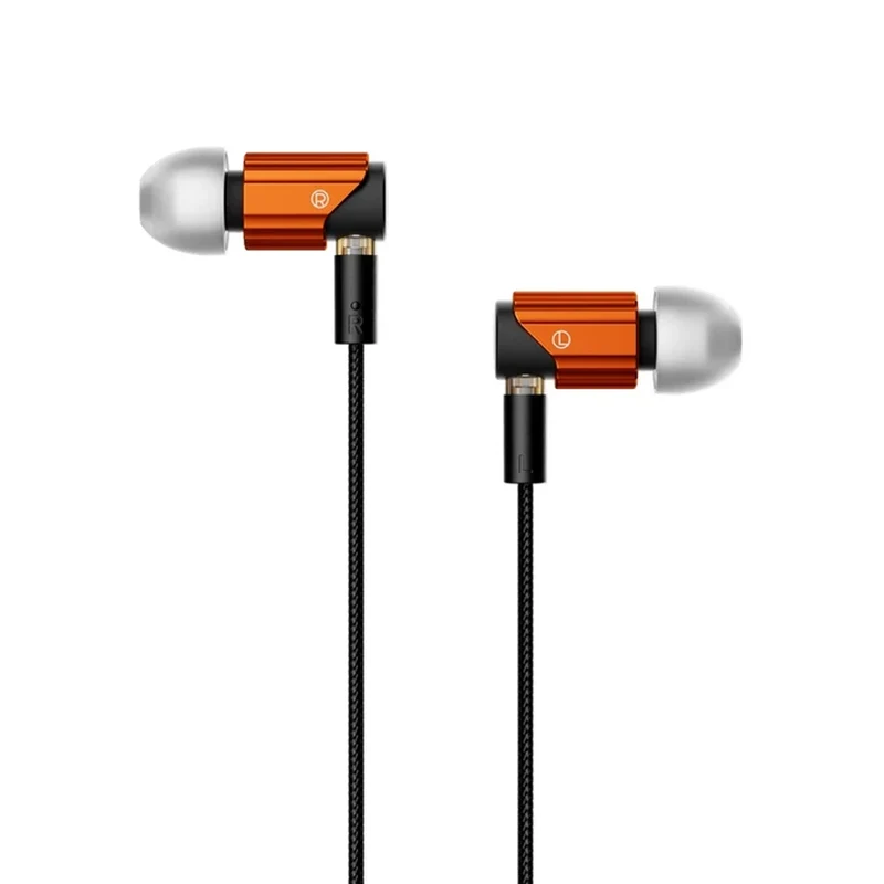 HiBy Yves Plus 7mm Micro-dynamic Be-coated HiFi Earphones (Black, Orange, Green)