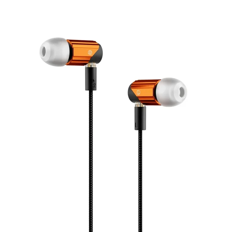 HiBy Yves Plus 7mm Micro-dynamic Be-coated HiFi Earphones (Black, Orange, Green)