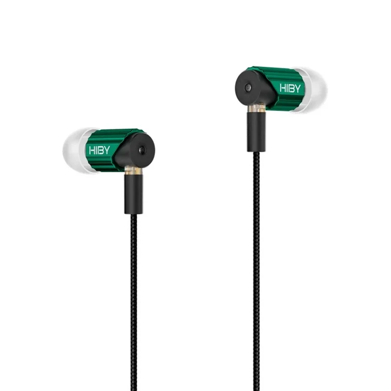 HiBy Yves Plus 7mm Micro-dynamic Be-coated HiFi Earphones (Black, Orange, Green)