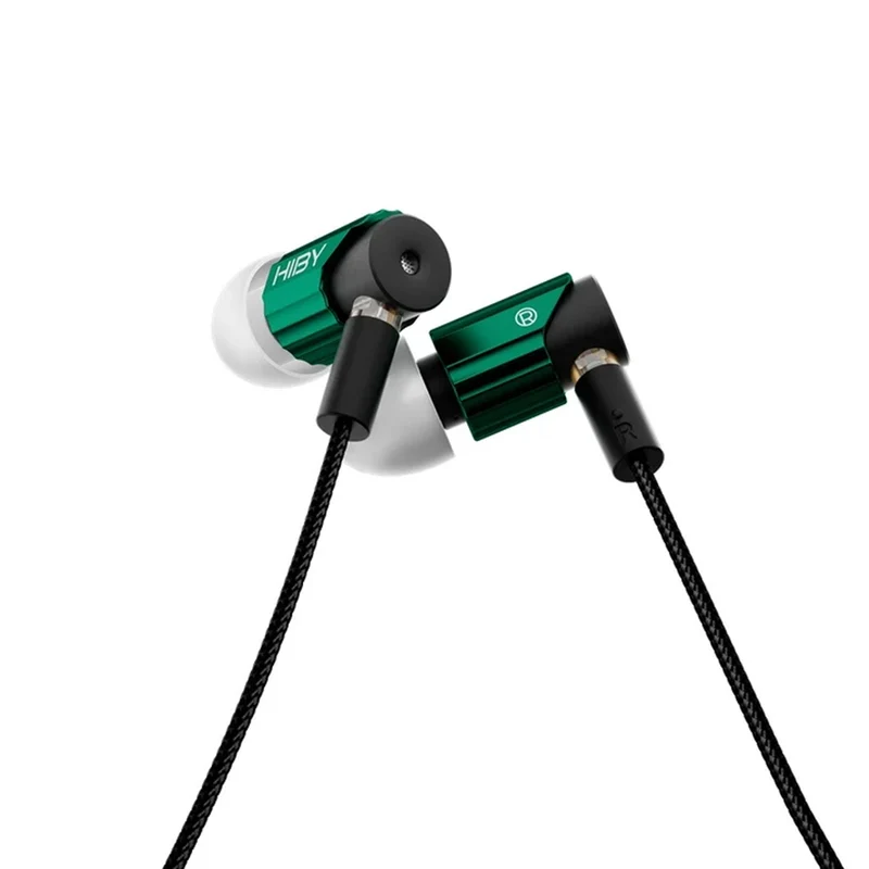 HiBy Yves Plus 7mm Micro-dynamic Be-coated HiFi Earphones (Black, Orange, Green)