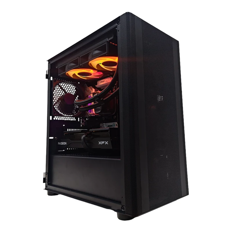 Aurora Flatline Black Desktop Gaming PC | AMD Ryzen 7 8700F | 16GB (2x8GB) RAM | 1TB SSD | RX 9060 XT | Windows 11 Pro