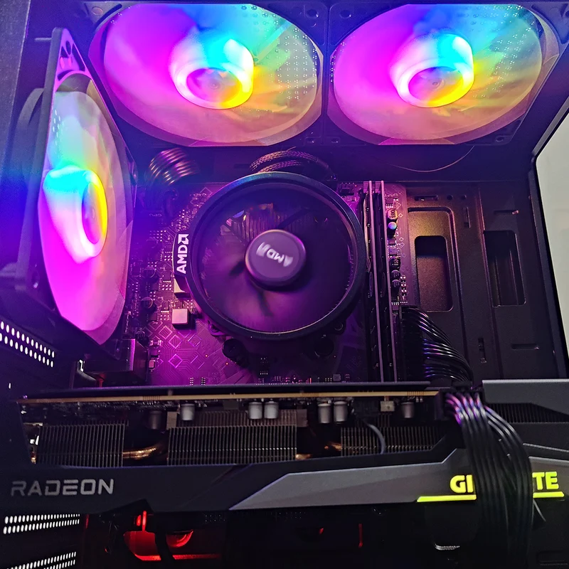 Alpha Juro JR14A Black Desktop Gaming PC | AMD Ryzen 5 5500 | 16GB (2x8GB) RAM | 512GB SSD| RX 7600 | Windows 11 Pro