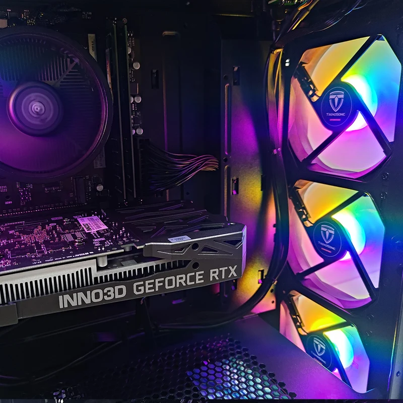Alpha Hermes HE19A Black Desktop Gaming PC | AMD Ryzen 5 5500 | 16GB (2x8GB) RAM | 512GB SSD | RTX 3050 | Windows 11 Pro
