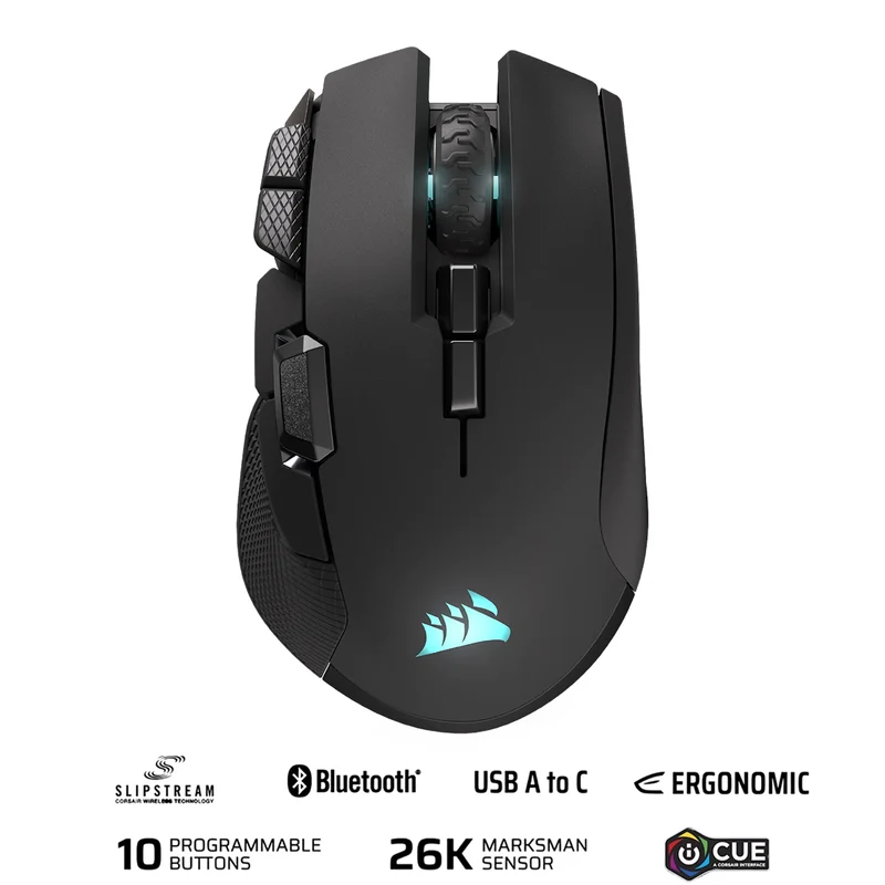Corsair IRONCLAW Wireless SE Gaming Mouse (Black) (CH-9317110-WW)