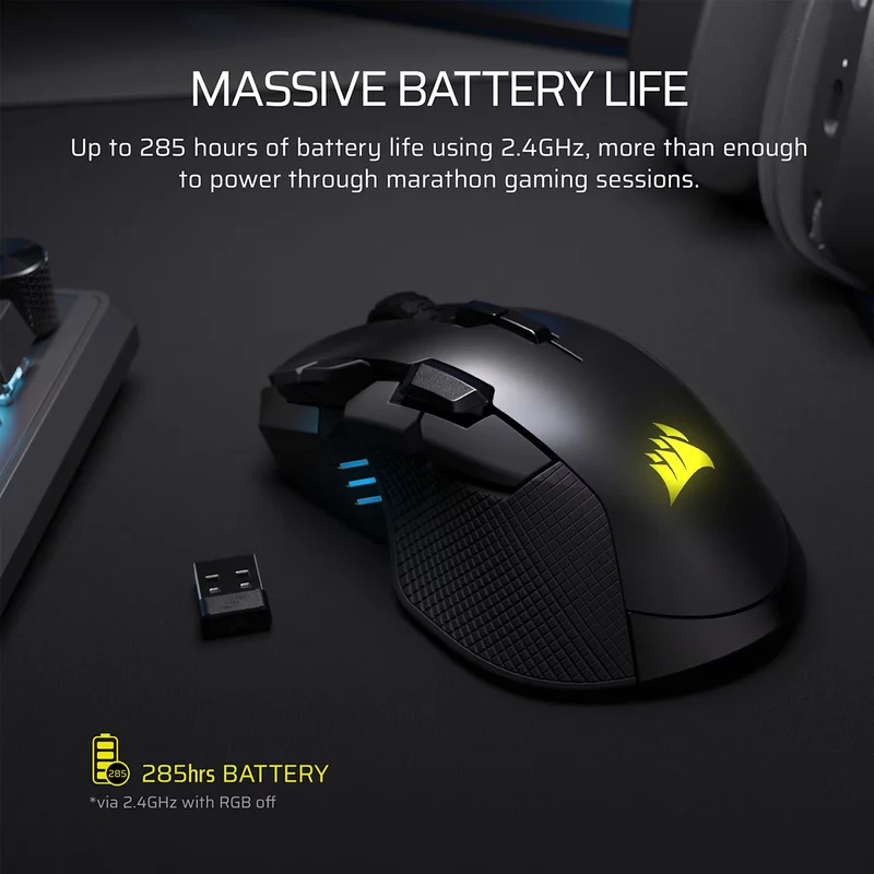 Corsair IRONCLAW Wireless SE Gaming Mouse (Black) (CH-9317110-WW)