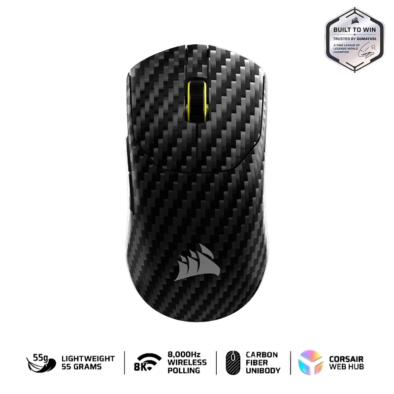 Corsair Sabre V2 Pro Carbon Fiber Wireless Gaming Mouse (Black) (CH-931G200-WW)