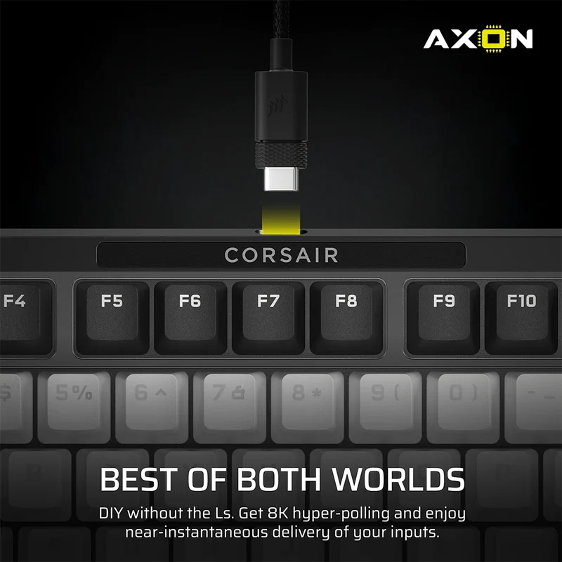 Corsair MAKR Pro 75 Hall Effect DIY Keyboard (Black) (MGX V2 Switch) (CH-91CE21G-NA2)